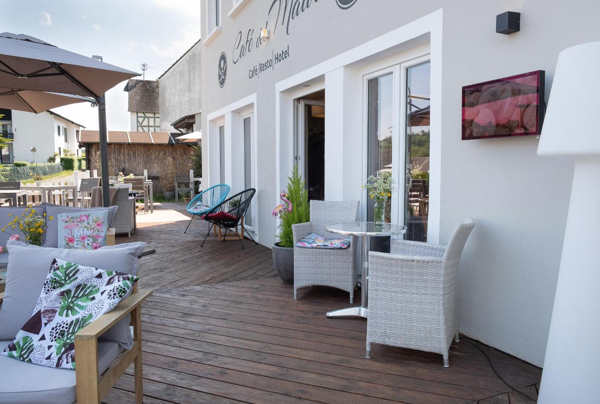 Hotel Cafe Del Maar Schalkenmehren Bagian luar foto