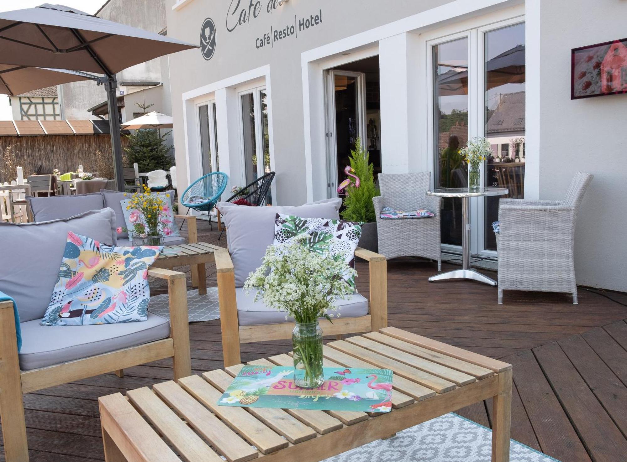 Hotel Cafe Del Maar Schalkenmehren Bagian luar foto